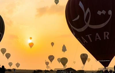 QATAR BALLOON FESTIVAL 2024-stock-photo