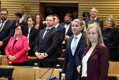 Plenum Thueringer Landtag-stock-foto