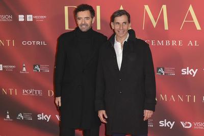 Alberto Matano mit Ehemann Riccardo Mannino-stock-foto