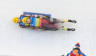 photographer: FIL / Michael Kristen // 14.12.2024 / 3. FIL Ebersp?cher Luge World Cup, LOTTO Th?ringen Ice Arena Oberhof-stock-photo