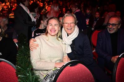Christiane Reppe und Wolfgang Lippert bei der Premiere des 27. Dresdner Weihnachts-Circus an der Washingtonstra?e. Dresd-stock-foto