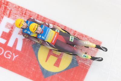 photographer: FIL / Michael Kristen // 14.12.2024 / 3. FIL Ebersp?cher Luge World Cup, LOTTO Th?ringen Ice Arena Oberhof-stock-photo