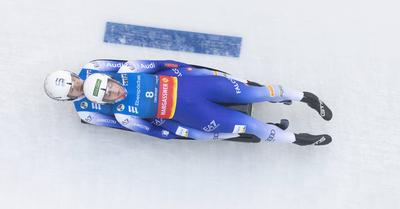 photographer: FIL / Michael Kristen // 14.12.2024 / 3. FIL Ebersp?cher Luge World Cup, LOTTO Th?ringen Ice Arena Oberhof-stock-photo