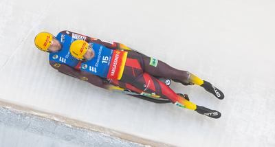 photographer: FIL / Michael Kristen // 14.12.2024 / 3. FIL Ebersp?cher Luge World Cup, LOTTO Th?ringen Ice Arena Oberhof-stock-photo