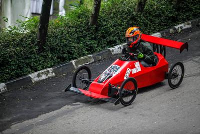 West Java Soap Box Cart Race-stock-photo