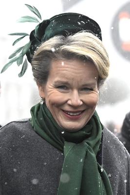 King Philippe and Queen Mathilde take part in the commemorations of the battle of Ardennes-stock-photo