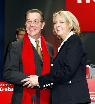 Hannelore Kraft neue Parteivorsitzende der NRW-SPD SPD- Landesparteitag, Landesparteitag der SPD in NRW, in der Bochumer-stock-foto