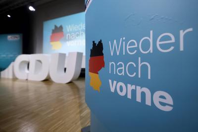 CDU-Slogan-stock-foto