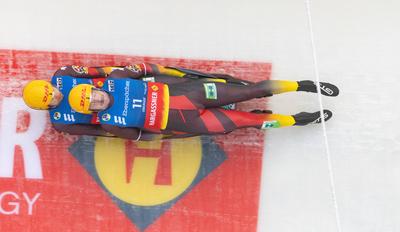 photographer: FIL / Michael Kristen // 14.12.2024 / 3. FIL Ebersp?cher Luge World Cup, LOTTO Th?ringen Ice Arena Oberhof-stock-photo