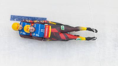 photographer: FIL / Michael Kristen // 14.12.2024 / 3. FIL Ebersp?cher Luge World Cup, LOTTO Th?ringen Ice Arena Oberhof-stock-photo