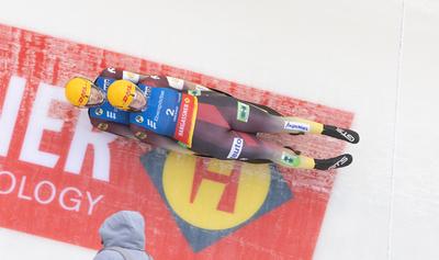 photographer: FIL / Michael Kristen // 14.12.2024 / 3. FIL Ebersp?cher Luge World Cup, LOTTO Th?ringen Ice Arena Oberhof-stock-photo