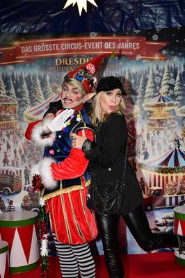 Petra Zieger bei der Premiere des 27. Dresdner Weihnachts-Circus an der Washingtonstra?e. Dresden, 13.12.2024 Sachsen Ge-stock-foto