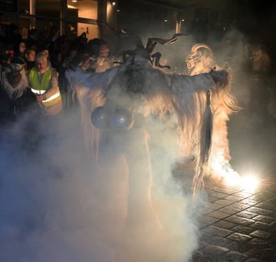 2024 - Rechten- und Krampus Grosslauf in Altm?nster am Traunsee im ober?sterreichischen Salzkammergut, am 14.12.2024.-stock-photo