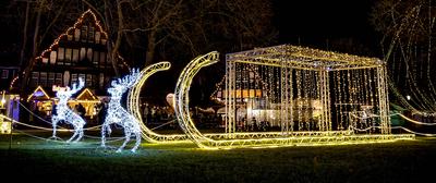 15.12.2024 - Impression vom 37. Romantischen Weihnachtsmarkt im Kurpark in Bad M?nster am Stein-Ebernburg (Rheinland-Pfa-stock-photo