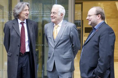 Einweihung des Centrum f?r Fundamentale Physik (CFP) auf dem Mainzer Gutenberg-Campus, Johannes Gutenberg-Universit?t Ma-stock-foto