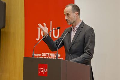 Einweihung des Centrum f?r Fundamentale Physik (CFP) auf dem Mainzer Gutenberg-Campus, Johannes Gutenberg-Universit?t Ma-stock-foto