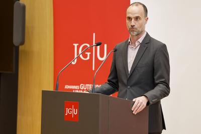 Einweihung des Centrum f?r Fundamentale Physik (CFP) auf dem Mainzer Gutenberg-Campus, Johannes Gutenberg-Universit?t Ma-stock-foto