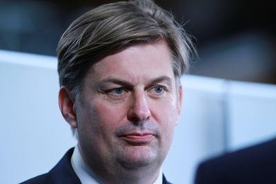Magdeburg, Sachsen-Anhalt, Deutschland, 29.07.2023: Maximilian Krah bei seiner Vorstellung und Wahl zum Spitzenkandidat-stock-foto