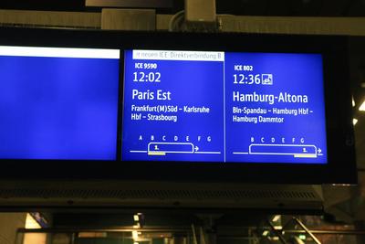 Neue Direktverbindung Berlin-Paris mit dem ICE-stock-foto