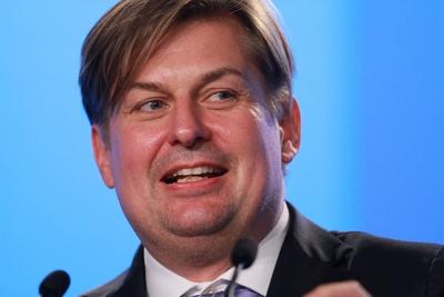Magdeburg, Sachsen-Anhalt, Deutschland, 29.07.2023: Maximilian Krah bei seiner Vorstellung und Wahl zum Spitzenkandidat-stock-foto