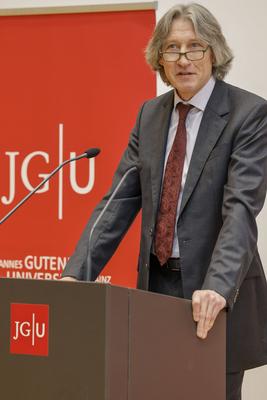 Einweihung des Centrum f?r Fundamentale Physik (CFP) auf dem Mainzer Gutenberg-Campus, Johannes Gutenberg-Universit?t Ma-stock-foto