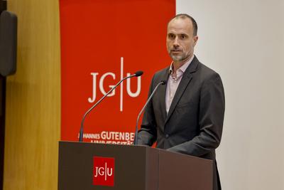 Einweihung des Centrum f?r Fundamentale Physik (CFP) auf dem Mainzer Gutenberg-Campus, Johannes Gutenberg-Universit?t Ma-stock-foto