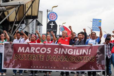 International Human Rights Day Protest 2024-stock-photo