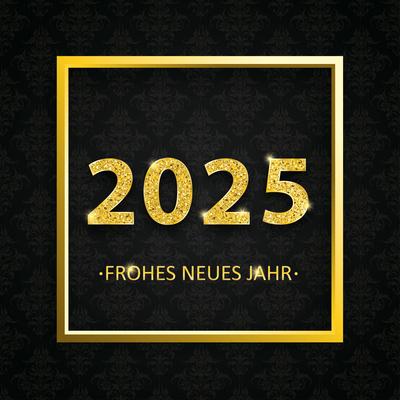 German text Frohes Neues Jahr, translate Happy New Year.-stock-photo