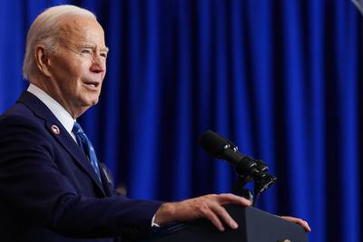 DC: President Biden Speaks at the Department of Labor-stock-photo