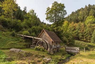 Historische Wasserm?hle im Schwarzwald, Hornberg, Ortenau, Baden-W?rttemberg, Deutschland Historische Wasserm?hle im Sch-stock-foto
