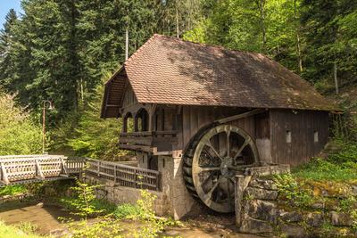Wasserm?hle im Schwarzwald, Hofstetten, Ortenau, Baden-W?rttemberg, Deutschland Wasserm?hle im Schwarzwald, Hofstetten,-stock-photo