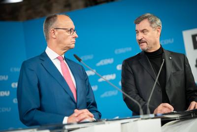 Vorstellung Wahlprogramm von CDU und CSU zur Bundestagswahl 2025 ?-stock-foto
