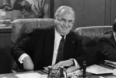Deutschland, Bonn, 05.02.1992. Archiv.: 31-70-15 Sitzung Bundeskabinett Foto: Helmut Kohl, Bundeskanzler Sitzung Bundesk-stock-photo