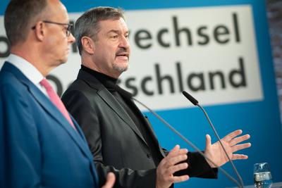Vorstellung Wahlprogramm von CDU und CSU zur Bundestagswahl 2025 ?-stock-foto