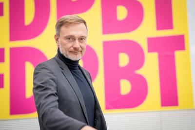 RECORD DATE NOT STATED FDP-Parteivorsitzender und Bundesfinanzminister Christian Lindner zu Beginn der Fraktionssitzung-stock-foto