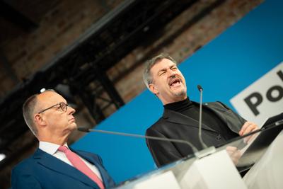 Vorstellung Wahlprogramm von CDU und CSU zur Bundestagswahl 2025 ?-stock-foto