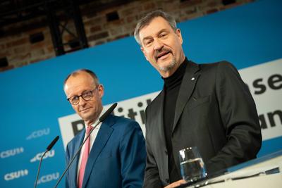 Vorstellung Wahlprogramm von CDU und CSU zur Bundestagswahl 2025 ?-stock-foto