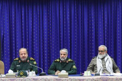 Iranian President Masoud Pezeshkian attends a meeting on housing for the Iranian armed forces-stock-foto