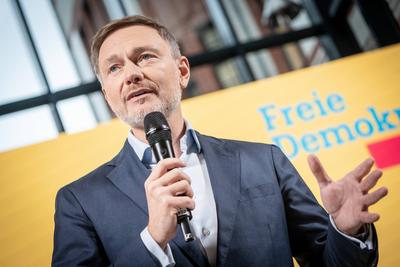 Kampagnenpr?sentation FDP zur Bundestagswahl 2025 ?-stock-foto