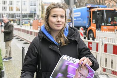 GER, Berlin, GER, Berlin, Pressekonferenz zur Vorstellung des gemeinsamen Wahlprogramms von CDU und CSU in Berlin, 17.12.24-stock-foto