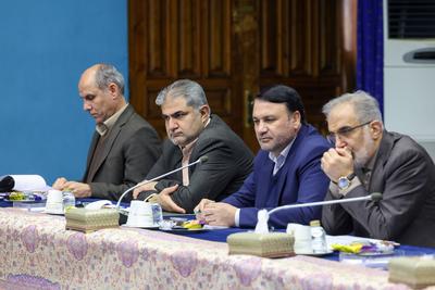 Iranian President Masoud Pezeshkian attends a meeting on housing for the Iranian armed forces-stock-foto