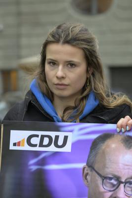 GER, Berlin, GER, Berlin, Pressekonferenz zur Vorstellung des gemeinsamen Wahlprogramms von CDU und CSU in Berlin, 17.12.24-stock-foto