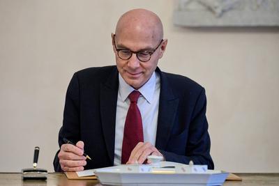 Hoher Kommissar der Vereinten Nationen fuer Menschenrechte Volker Tuerk-stock-foto