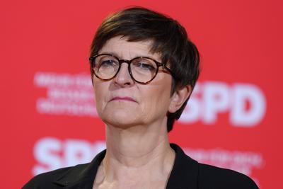 SPD Pressekonferenz zur Wahlkampagne 2025 im Anschluss an die Gremiensitzungen-stock-photo