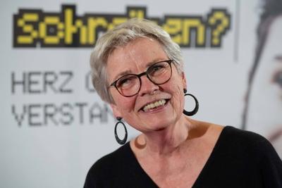 Gerburg JAHNKE, Schauspielerin, Kabarettistin, Comedian, Filmpremiere DARF ICH DAS SO SCHREIBEN? in der Lichtburg in Ess-stock-foto