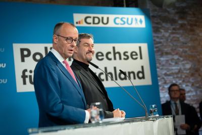 Vorstellung Wahlprogramm von CDU und CSU zur Bundestagswahl 2025 ?-stock-foto