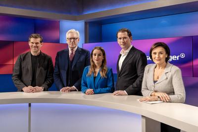 Maischberger aus K?ln am 17. Dezember 2024 zu CDU und Trump.-stock-foto
