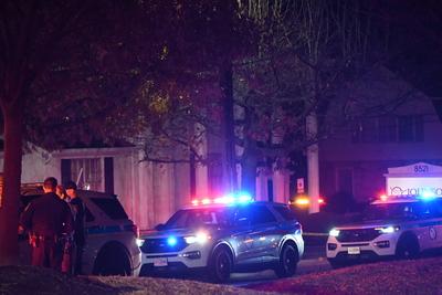 Mass shooting at johnson funeral home in towson baltimore county maryland results in one person dead and nine other people injured-stock-foto