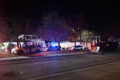 Mass shooting at johnson funeral home in towson baltimore county maryland results in one person dead and nine other people injured-stock-foto