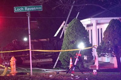 Mass shooting at johnson funeral home in towson baltimore county maryland results in one person dead and nine other people injured-stock-foto